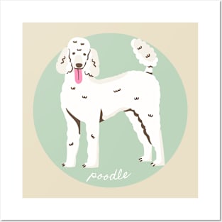 Poodle Dog Breed Cursive Graphic Posters and Art